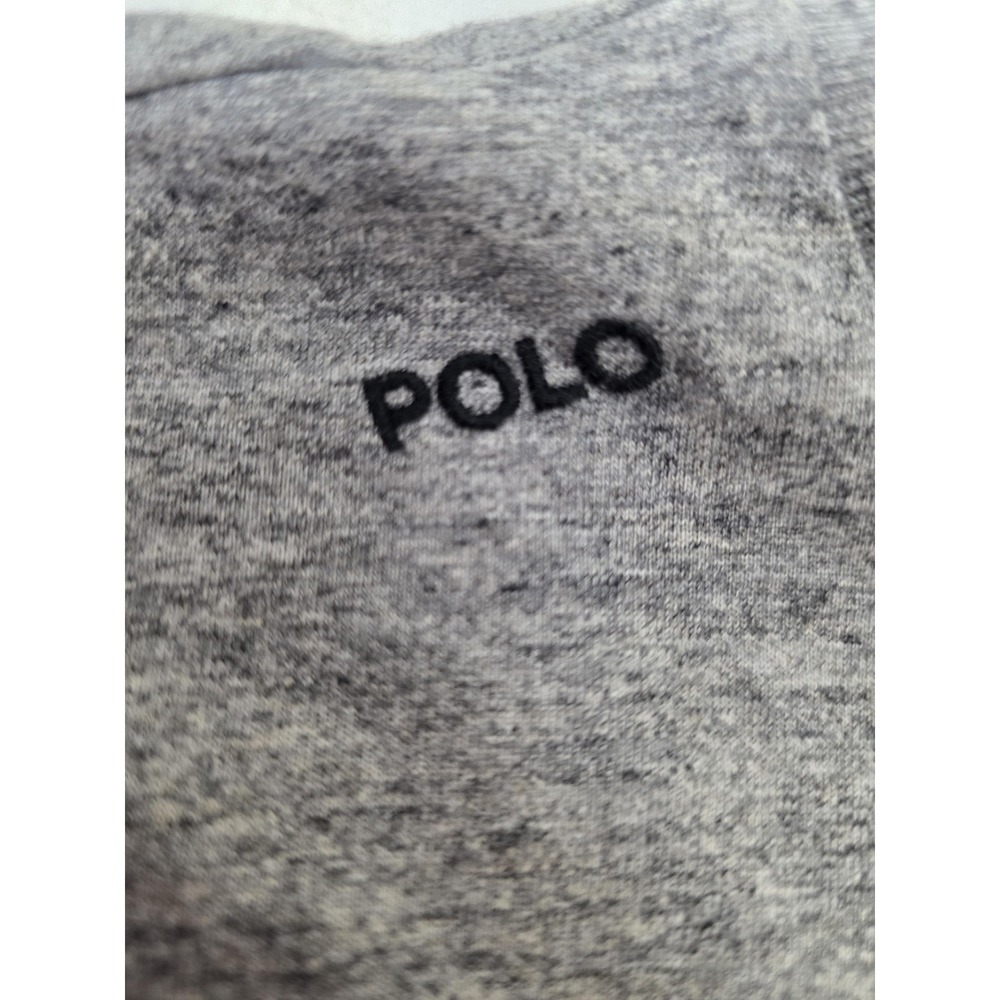 Polo Ralph Lauren Shirt Womens Small Gray Heart Logo Short Sleeve Embroidered - Picture 4 of 11